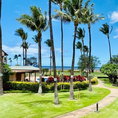 Two Bd Partial Ocean, AC,wifi, hot tub, pool B207