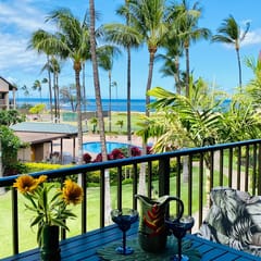 Two Bd Partial Ocean, AC,wifi, Hot tub, Pool B308