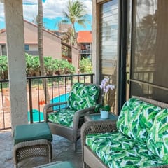 Two BD,Ocean, Great view, AC,pool, hot tub D308